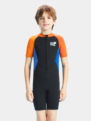 DIVE & SAIL Kids 2.5MM Neoprene Short Sleeve Front Zip Wetsuit