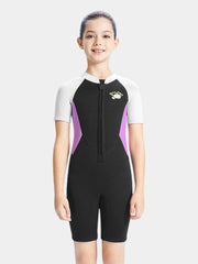 DIVE & SAIL Girls 2.5MM One Piece Short Sleeve Wetsuit