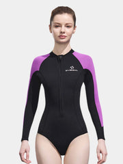 DIVE & SAIL 2MM Women’s One-Piece Front Zip Bikini Wetsuit