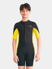 DIVE & SAIL Youth 2.5MM Front Zip Short Sleeve Shorty Wetsuit