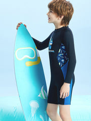 DIVE & SAIL Boys 2.5MM Long Sleeve Shorty Wetsuit