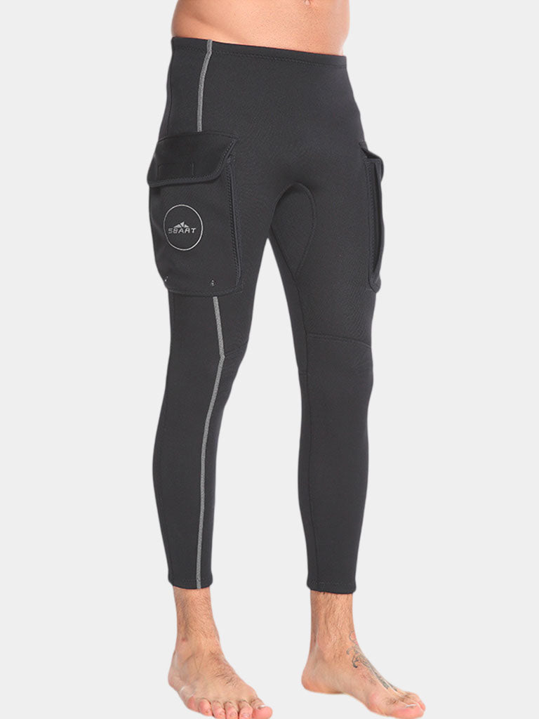 Sbart Mens 3MM Wetsuit Diving Pants for Snorkeling and Swimming
