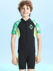 DIVE & SAIL 2.5MM Kids Short-Sleeve Front-Zip Wetsuit
