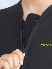 DIVE & SAIL Youth 2.5MM Front Zip Short Sleeve Shorty Wetsuit