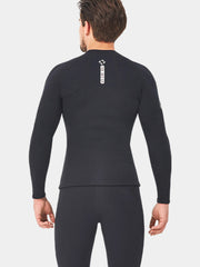 DIVE SAIL 2MM Black Neoprene Front Zip Wetsuit Back