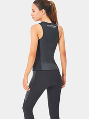 DIVE & SAIL Adults 2MM Smooth Skin Wetsuit Vest, Black