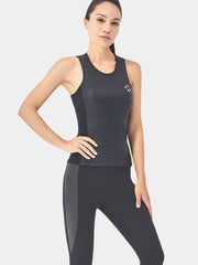 DIVE & SAIL Adults 2MM Smooth Skin Wetsuit Vest, Black