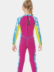 DIVE SAIL Full Body Colourful Warm Wetsuit Back