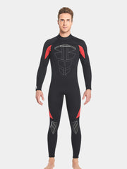 DIVE SAIL Men Long Sleeve Wetsuit Black Red