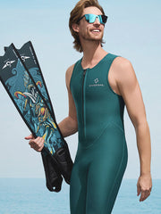 DIVE & SAIL Mens / Womens 2MM Front-Zip Sleeveless Wetsuit
