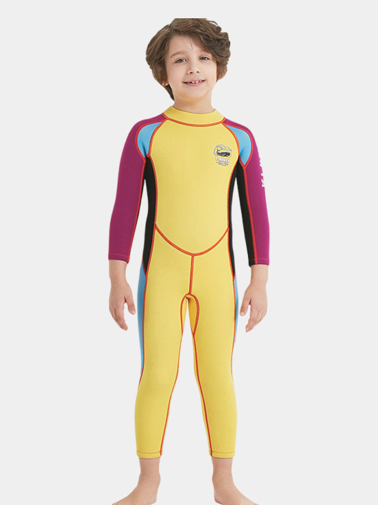 DIVE & SAIL One Piece 2.5MM Long Sleeve Snorkeling Wetsuit for Boys