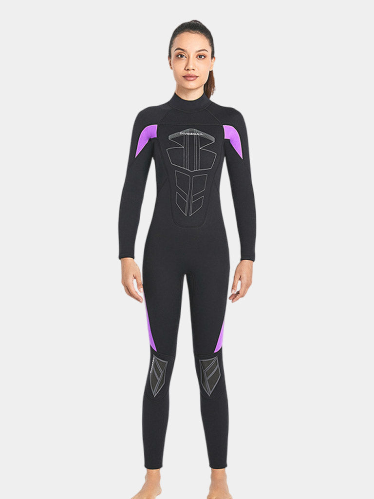 DIVE SAIL Women Long Sleeve Wetsuit Black Purple