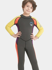 DIVE & SAIL One Piece 2.5MM Long Sleeve Snorkeling Wetsuit for Boys