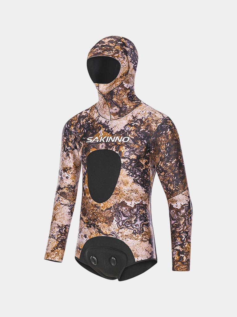 SAKINNO 2 Piece Wetsuit WNM032 Rock Pattern Top