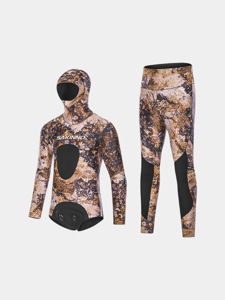 SAKINNO 2 Piece Wetsuit WNM032 Rock Pattern