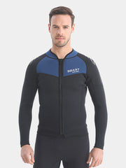 SBART Men 1.5mm Wetsuit Top Black Blue