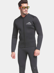 SBART Men 1.5mm Wetsuit Top Black Front