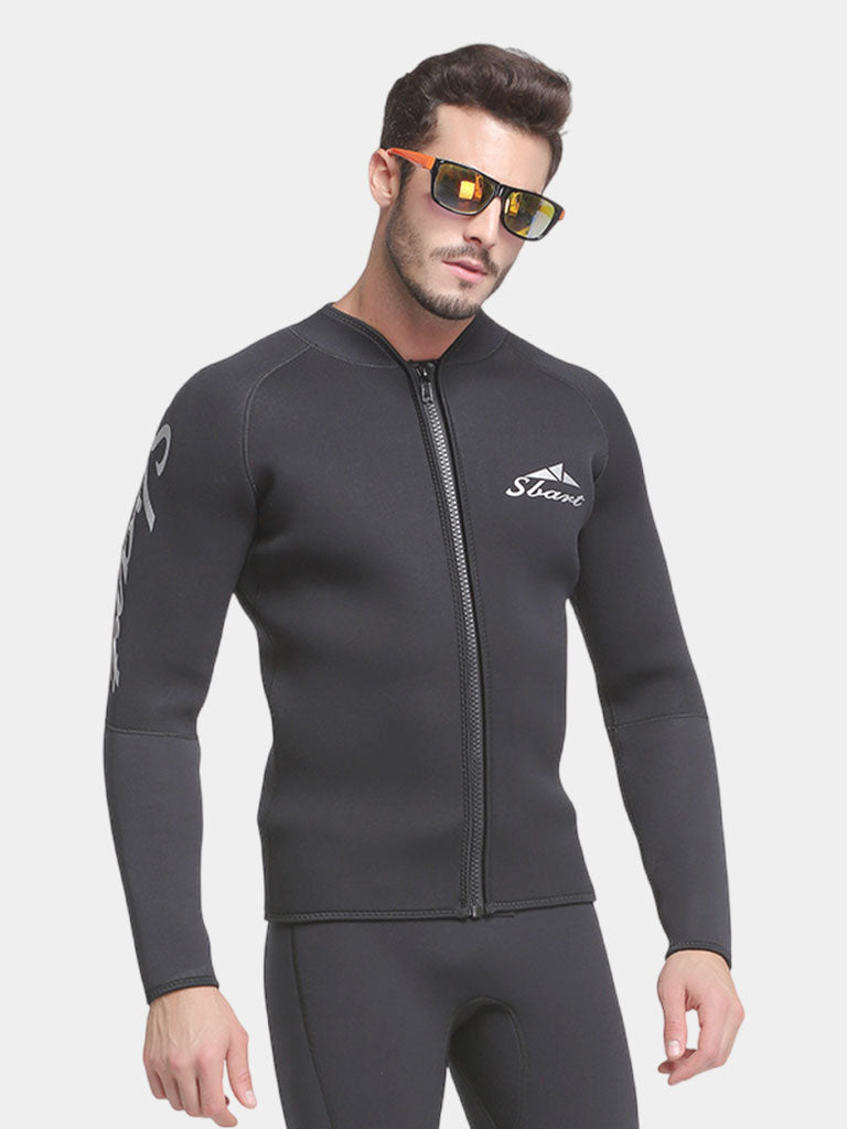SBART Men 1.5mm Wetsuit Top Black
