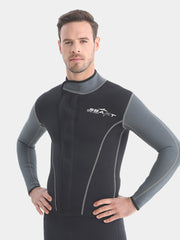 SBART Men 1.5mm Wetsuit Top Grey Sleeves