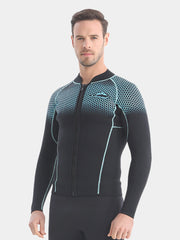SBART Men 1.5mm Wetsuit Top Grid Blue