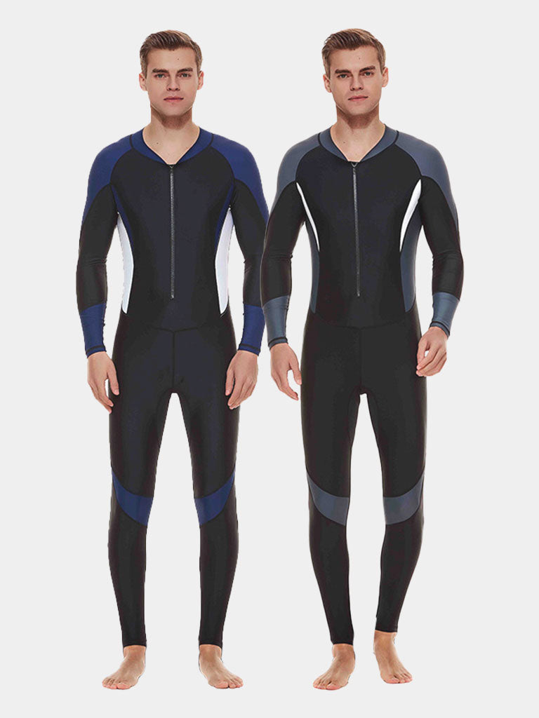 SBART Men Front Zip UV Protection Wetsuit Swimsuit