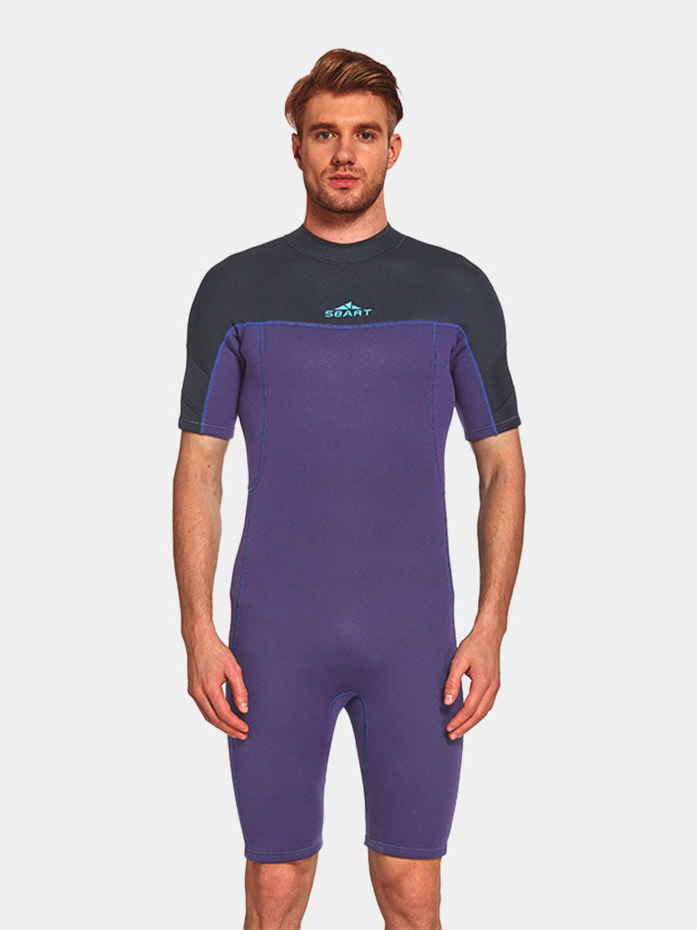 SBART Men 2mm Neoprene Quick Dry Wetsuit Purple