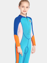 Sabolay Girls 2MM Long Sleeve Wetsuit Blue Side