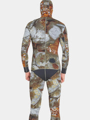 Sbart Men's 3mm 2 Piece Bevertail Camo Wetsuit