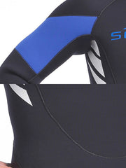 Sbart Men 5MM Two Piece Hooded Wetsuit Blue Details