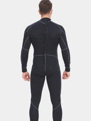 YonSub Men 1.5MM One Piece Black Wetsuit Back
