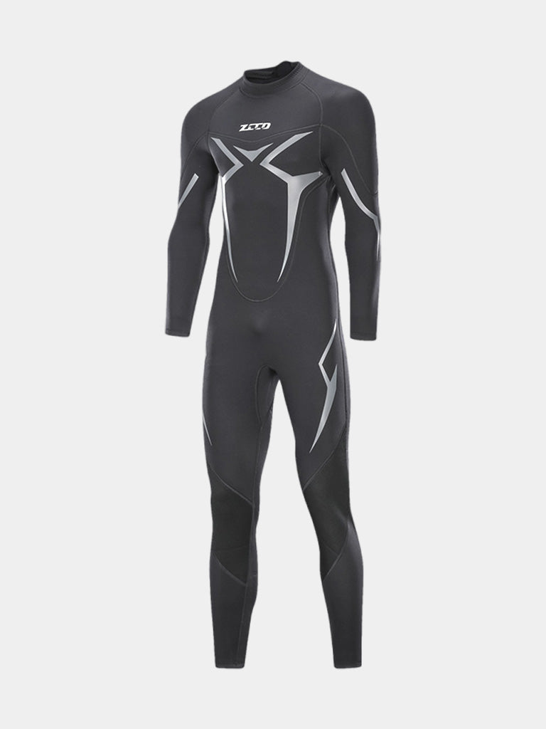 ZCCO 3MM Mens Plus Size Winter Wetsuit Black